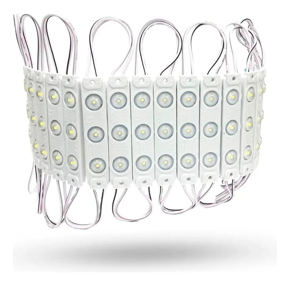 Kit 20 Módulos LED 3030 6000K 220V - LXP Branco Frio
