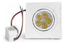 Spot LED Quadrado Embutir 5W 3000K Branco Quente - Bivolt