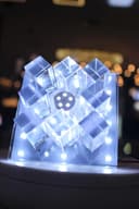 Arandela Crystal Led 6000k Xp1194 Ac85-265v Azul-claro