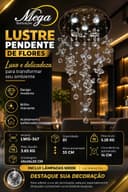 Luminária LWG Luz Branca 6000K 220V - Prateada