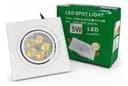 Spot LED Quadrado Embutir 5W 3000K Branco Quente - Bivolt