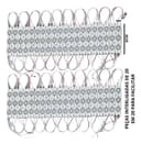 Kit 1000 Módulos LED 3 LEDs com Lente 1,5W 6500K 12V - Para Letra Caixa Branco Frio