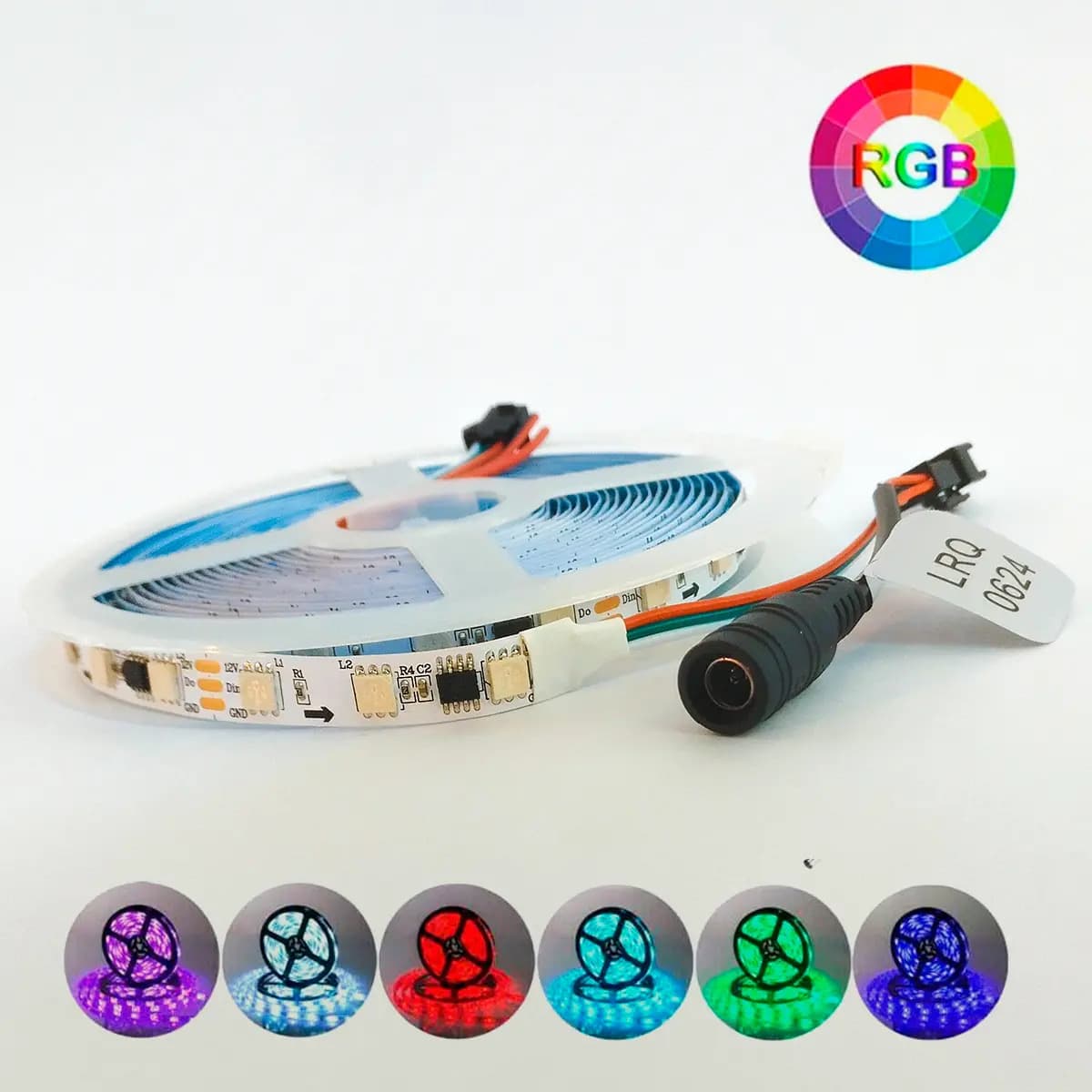 Fita LED RGB 4D 240 LEDs 5 Metros IP20 12V - LED Strip