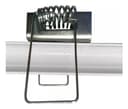 25 Presilhas Gafanhoto Universal Para Perfil LED Embutir - Prateado