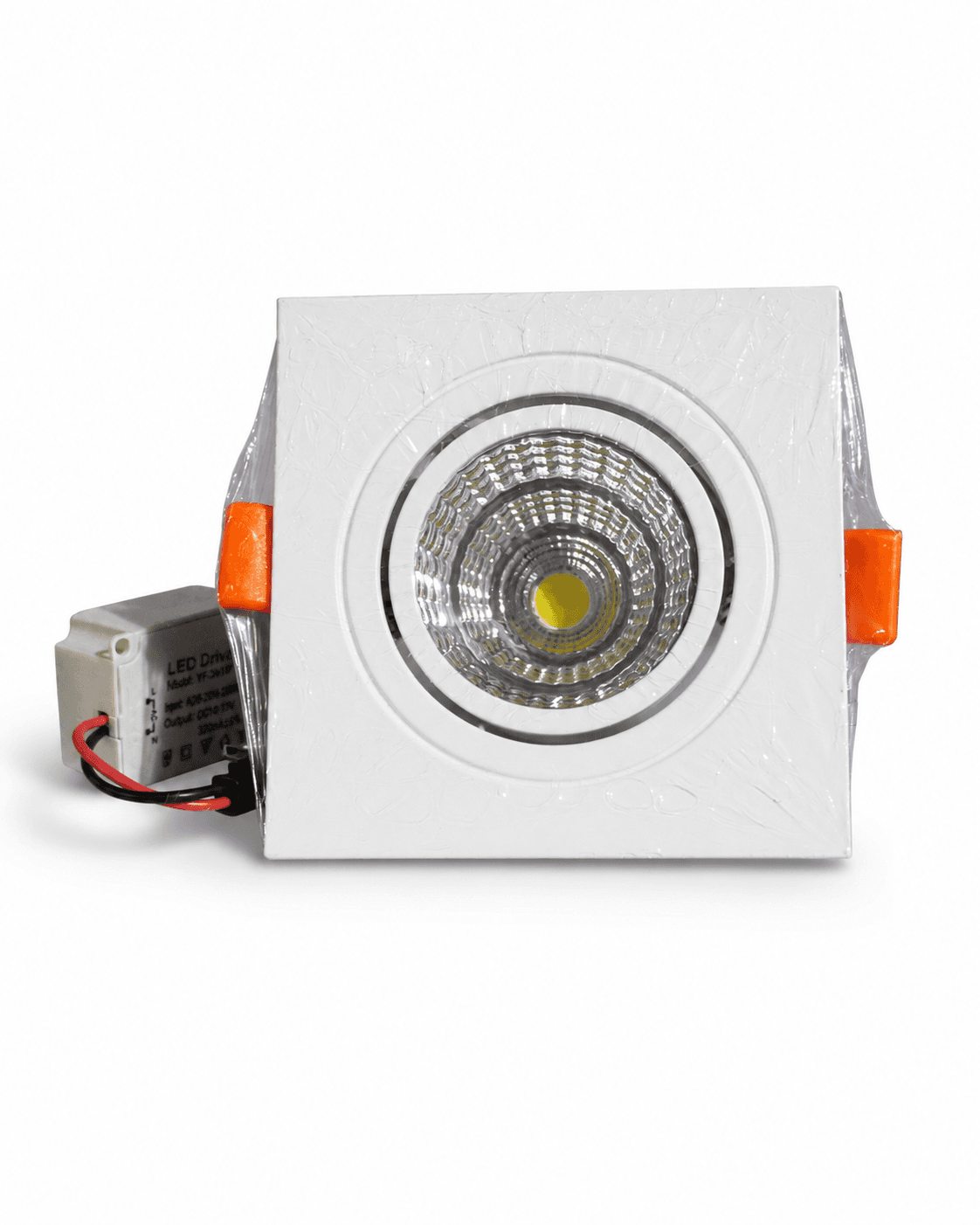 Spot LED Embutir Quadrado 3W 3000K - Branco Quente