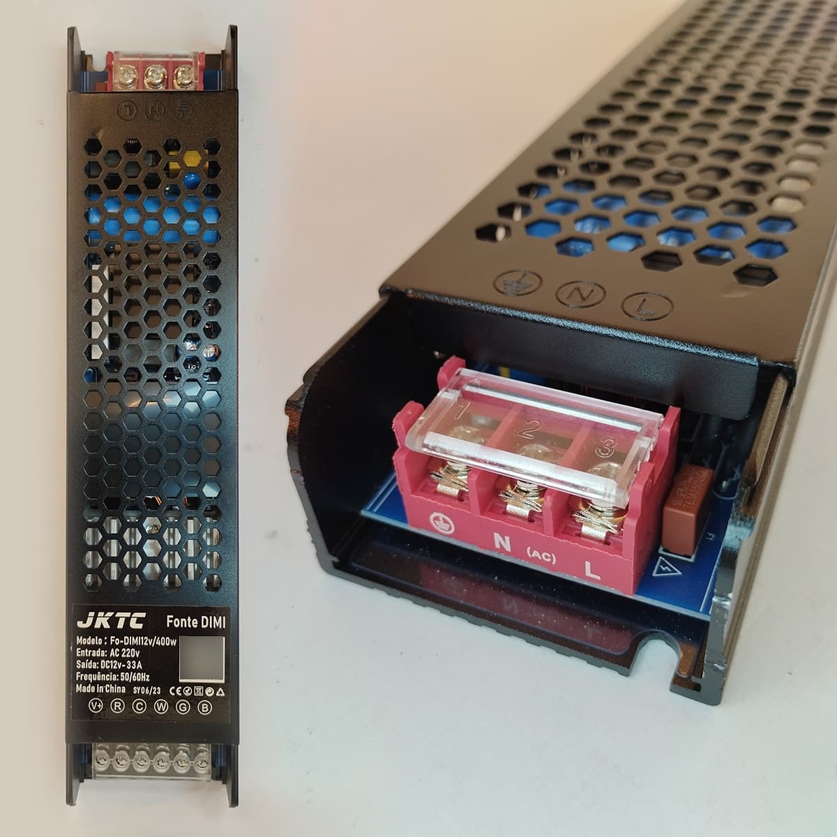 Fonte Chaveada Slim 400W 33A 12V 220V - Power Supply LED