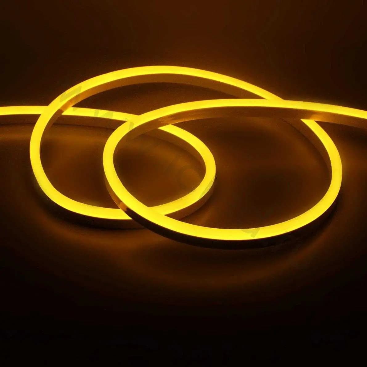 Kit 5 Fitas LED Neon Amarelo 120 LEDs/metro 5m IP65 12V - Mayler