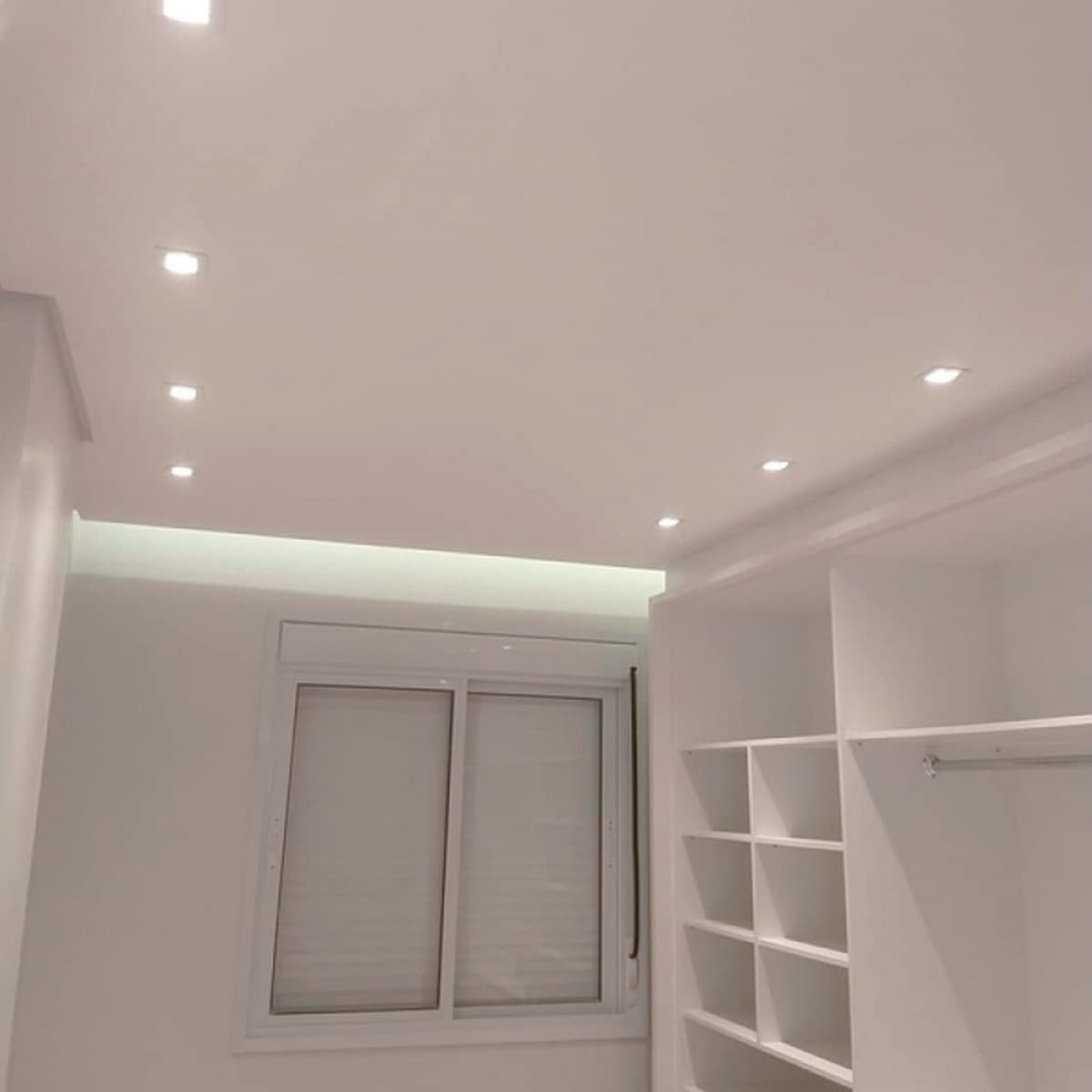 Kit Spot Embutir Para AR111 + Lâmpada AR111 LED 12W 4000K Bivolt - Branco