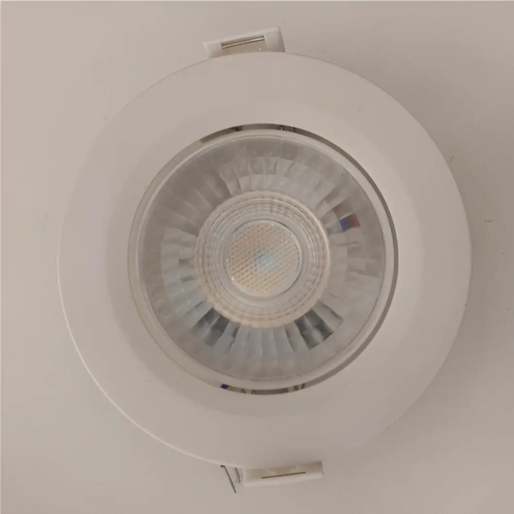 Kit 10 Spots Embutir Redondo Direcionável LED 5W 3000K Bivolt - Branco