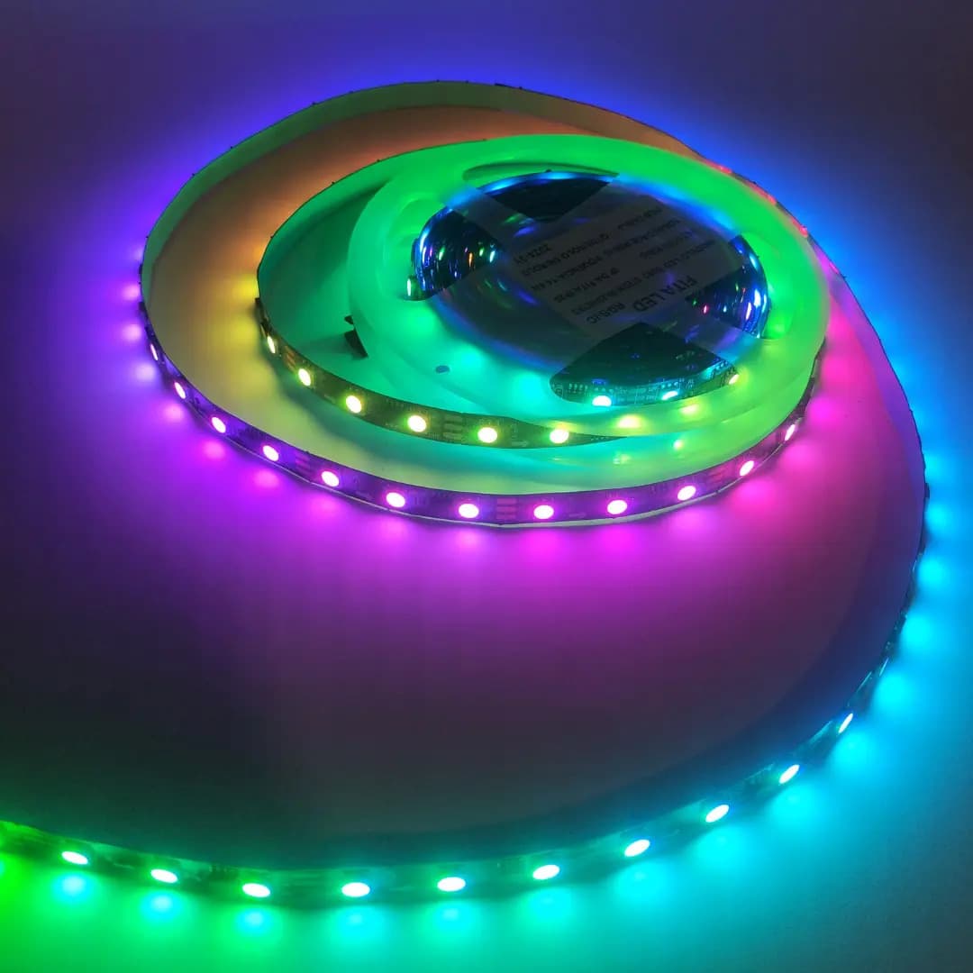 Kit 5m Fita LED RGB 4D 348 Efeitos + Fonte 20A Para Som Automotivo 12V