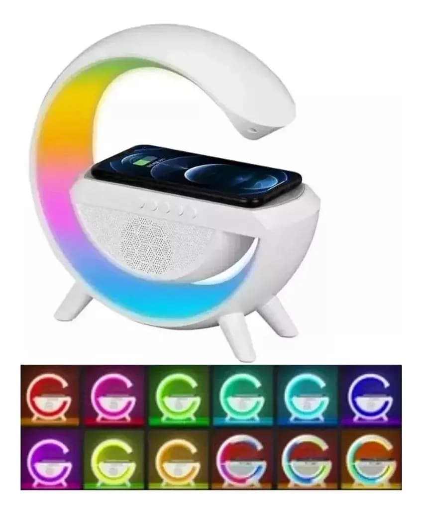 Luminária Inteligente com Caixa de Som Bluetooth G Speaker - Branco Bivolt