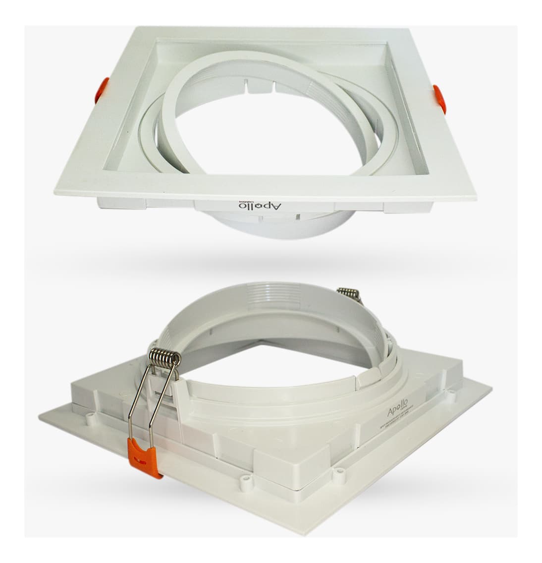 Kit Spot Embutir Para AR111 + Lâmpada AR111 LED 12W 4000K Bivolt - Branco