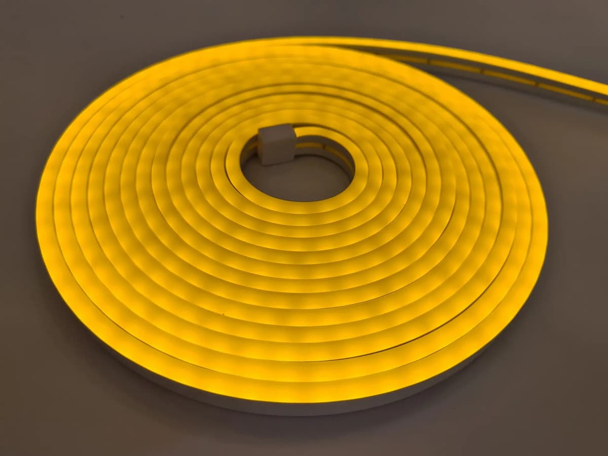 Kit 5 Fitas LED Neon Amarelo 120 LEDs/metro 5m IP65 12V - Mayler