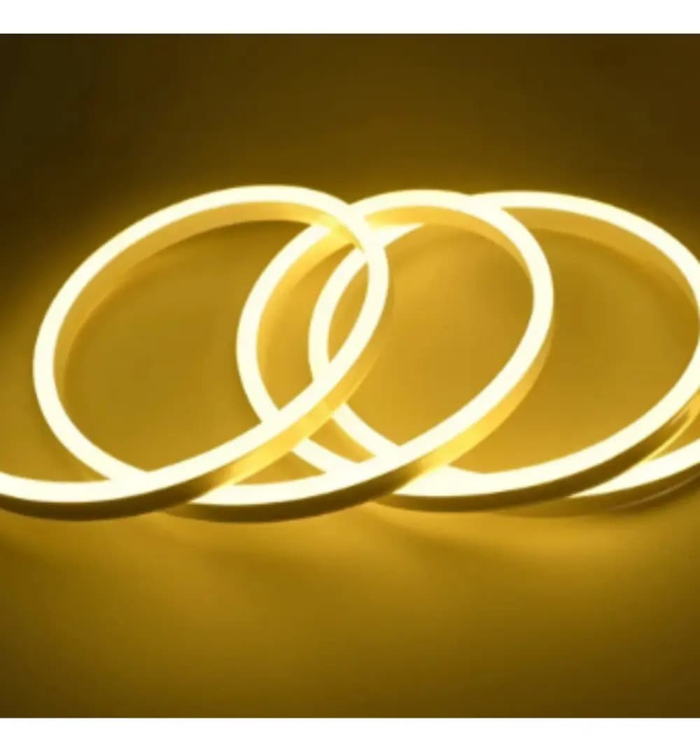 Kit 5 Fitas LED Neon Amarelo 120 LEDs/metro 5m IP65 12V - Mayler