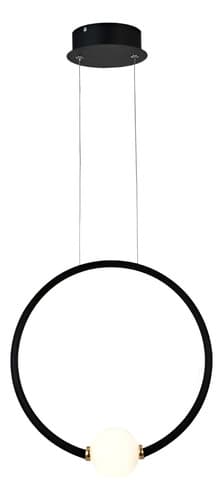 LPL-002P - PENDNETE Ø43cm PRETO LED 30W 4000k - NITROLUX