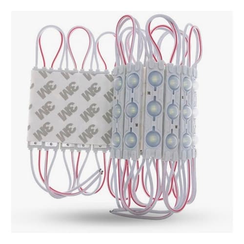 20 Módulos de LED 220V 1.5W 3000K Branco Quente