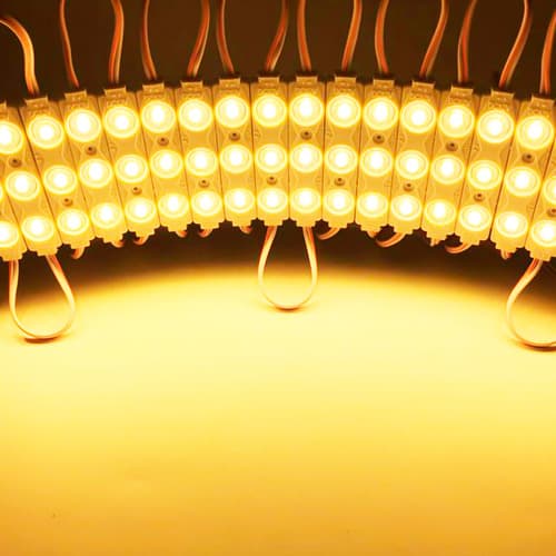 20 Módulos de LED 220V 1.5W 3000K Branco Quente