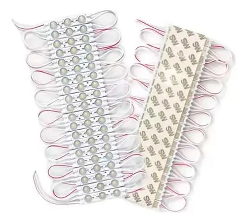 20 Módulos de LED 220V 1.5W 3000K Branco Quente