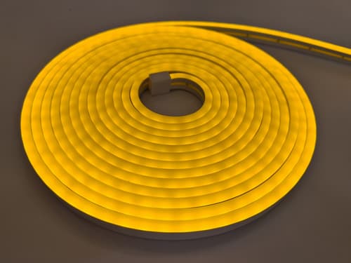 Fita Neon 120leds 12v Ip65 Amarelo 5metros - Mayler