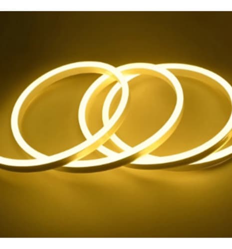 Fita Neon 120leds 12v Ip65 Amarelo 5metros - Mayler