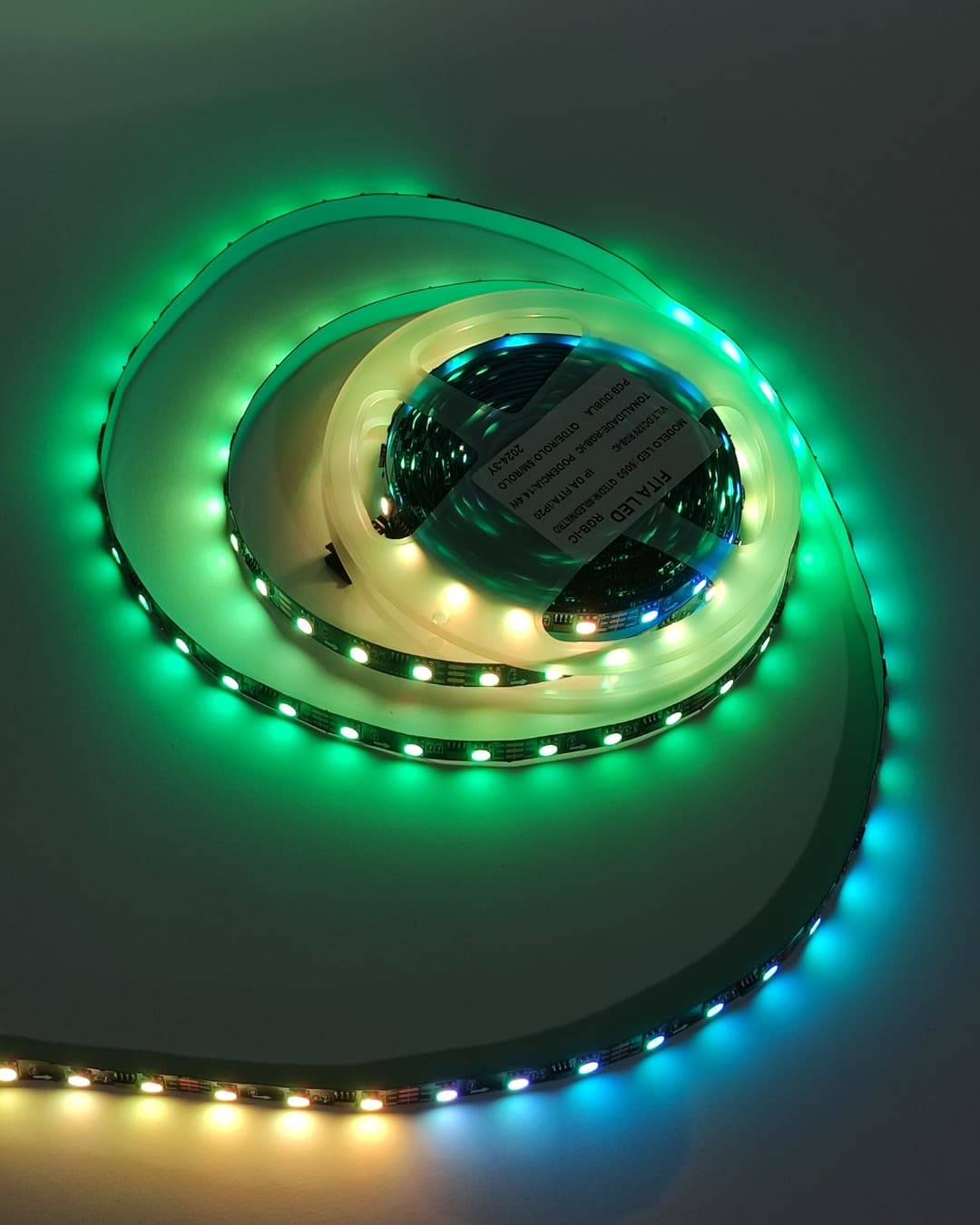 5 M Fita Rgb 4d Black Smart Wifi + Fonte Slim 10a 12v