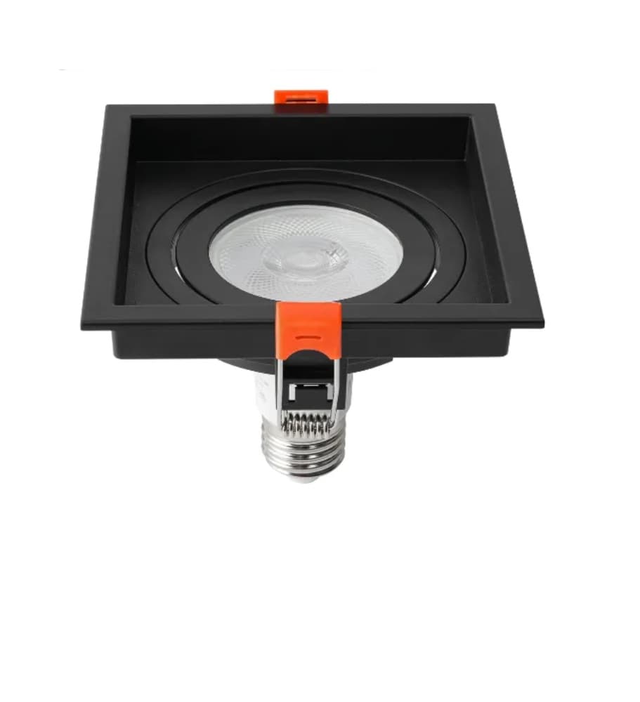 Kit Spot de Embutir Loyo Nordecor E27 Preto + Lâmpada PAR20