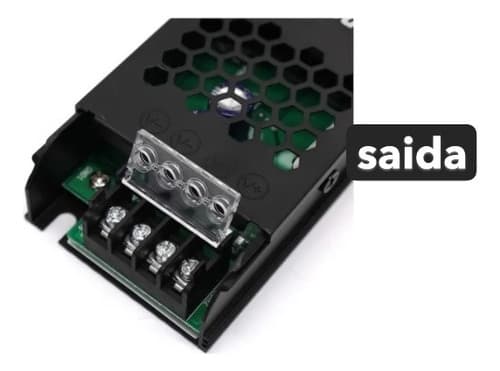 Fonte Slim 12V 30A 360W - Capa Preta - Mayler