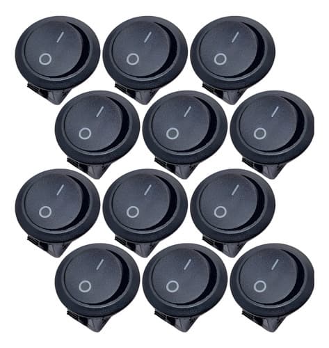 Kit 100 Peças - Chave Gangorra Redonda Ligadesliga Promoção