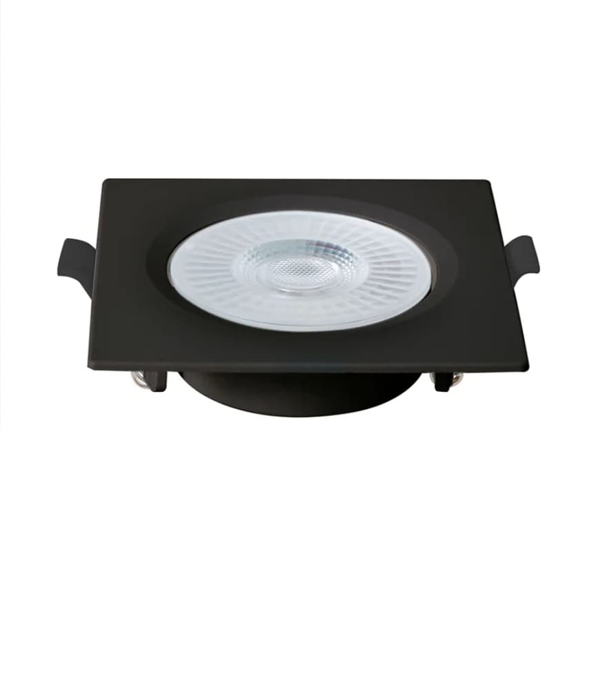 Kit Spot de Embutir Mayler GU10 Preto + Lâmpada MR16