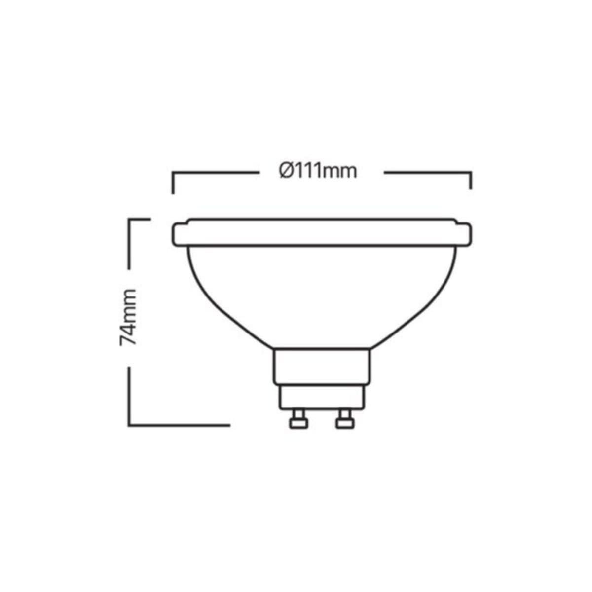 Lâmpada AR111 GU10 12W 3000K Bivolt 24° Astraled LED