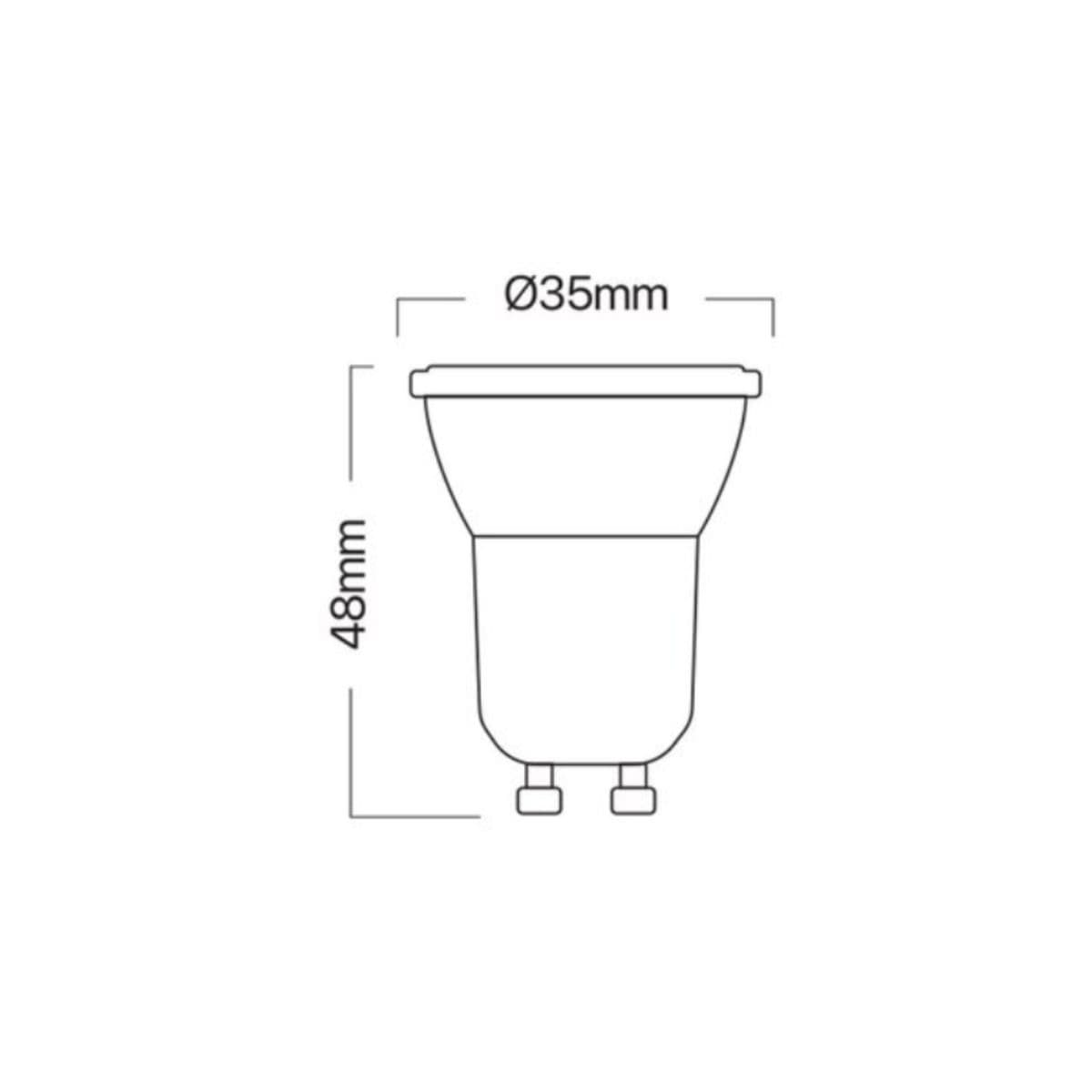 Lâmpada MR11 LED 3,5W 4000K GU10 Mini Dicróica Astraled