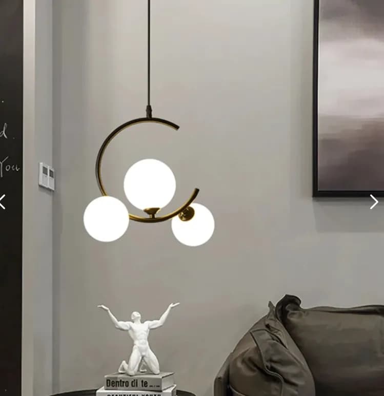 Pendente LP-200P Preto Nitrolux 3xG9