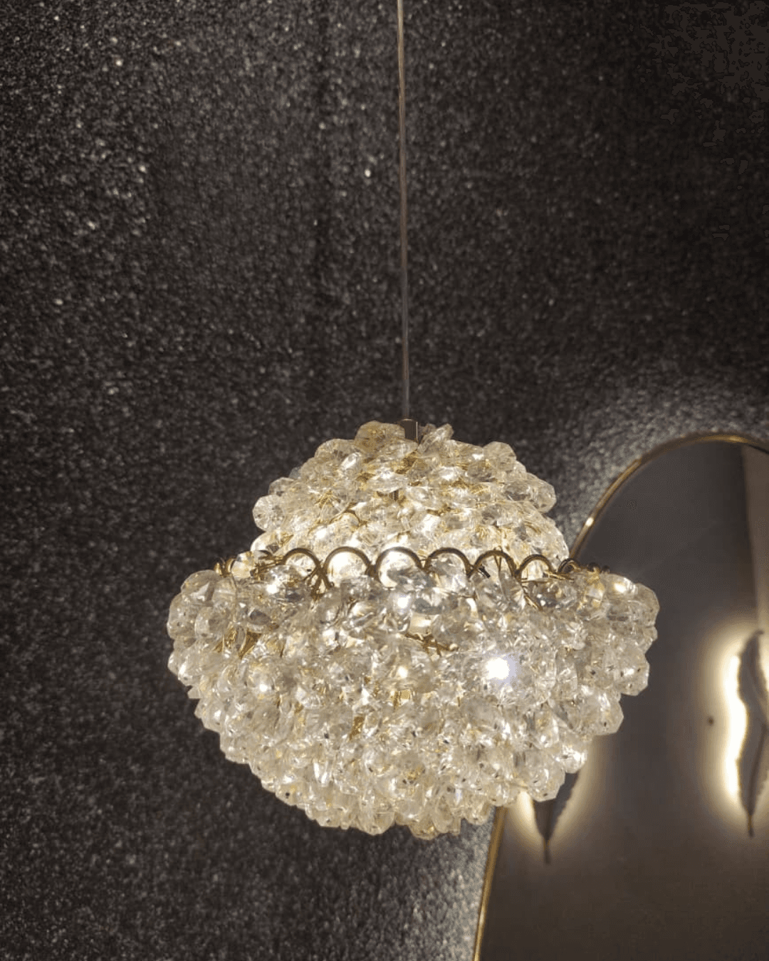 2 Pendentes Decorativos de Cristal 7W 3000K