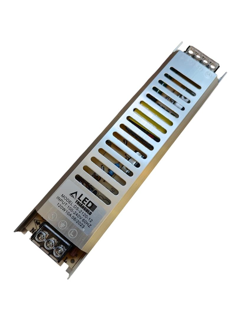 Fonte Slim Chaveada 12v 10A 120w 60hz Bivolt - LED TRIÂNGULO