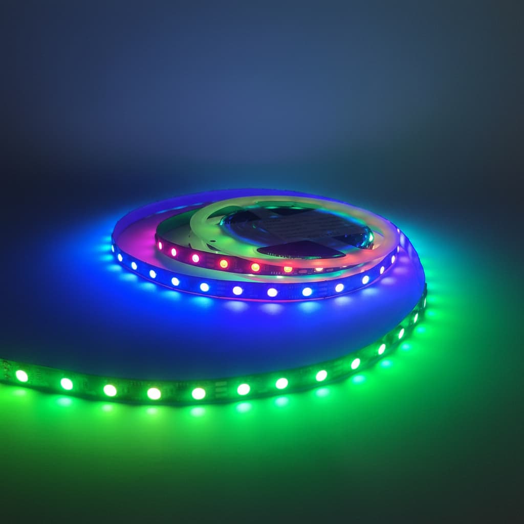 Fita Rgb 2811 5m Endereçável 300 Led Ip20 + Controladora