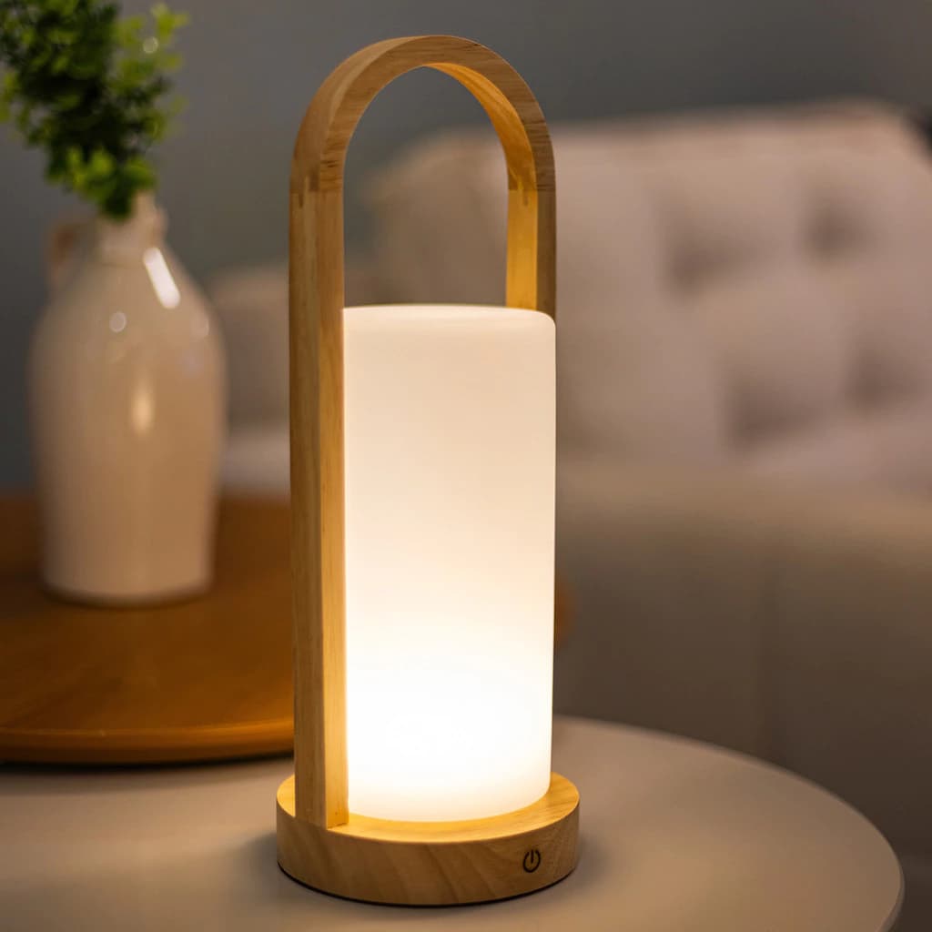 Abajur LED Recarregável 5W 2700K Touch USB-C – Iluminação Decorativa Interna | Nitrolux ATS-001