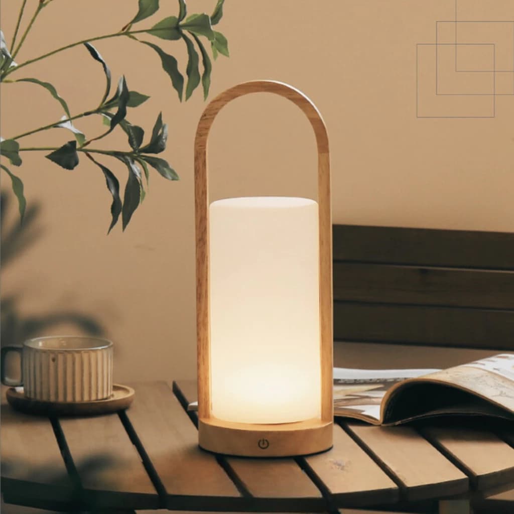 Abajur LED Recarregável 5W 2700K Touch USB-C – Iluminação Decorativa Interna | Nitrolux ATS-001