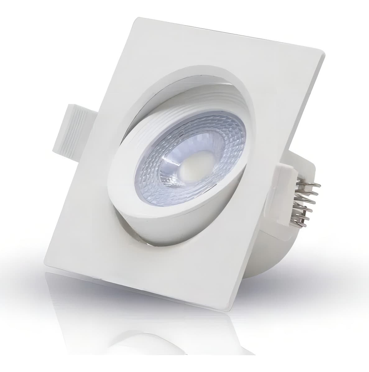 Spot Led 7w 3000k Branco Quente Quadrado Direcionavel Luz Sollar