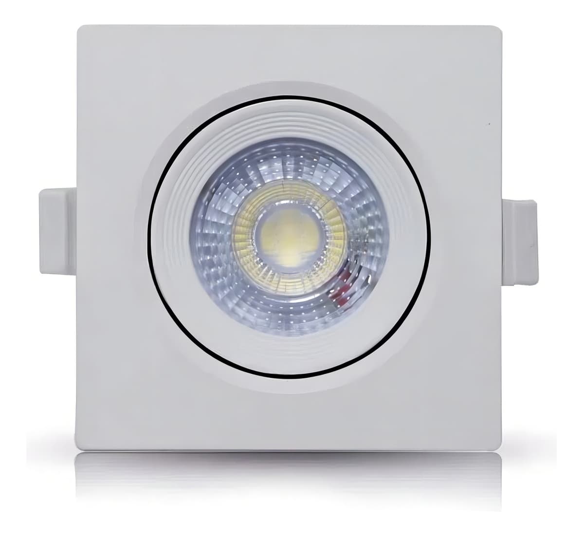 Spot Led 7w 3000k Branco Quente Quadrado Direcionavel Luz Sollar