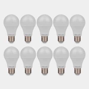 10 Lampadas Bulbo 9W E-27 6500K - Mak LED