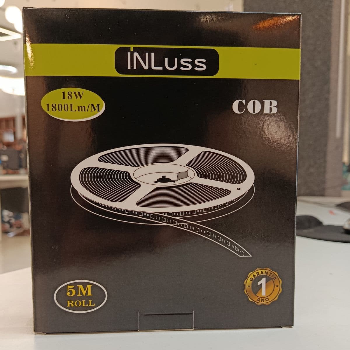 Fita COB 252D 3000K 12V 18W 5MT IP20 - Inluss