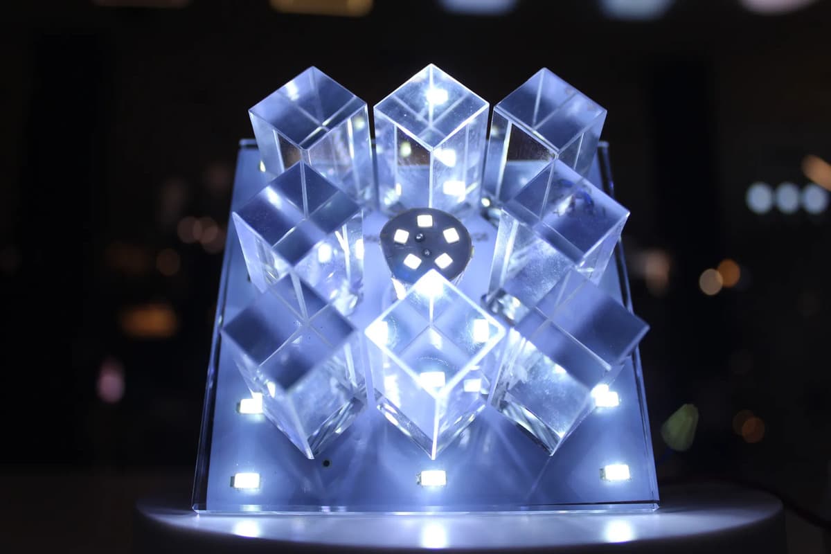 Arandela Crystal Led 6000k Xp1194 Ac85-265v Azul-claro