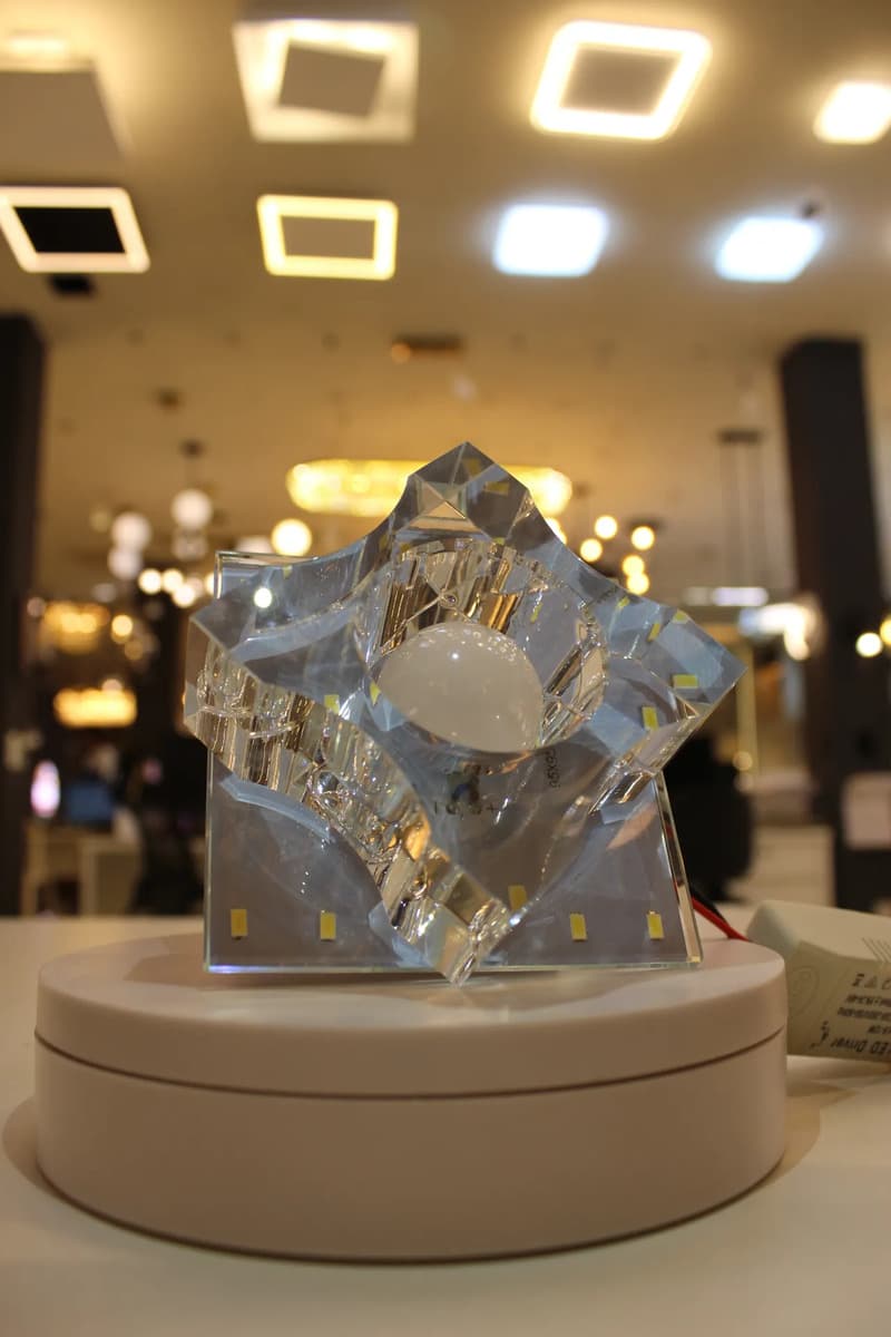 Arandela Crystal Led 6000k Xp1194 Ac85-265v Azul Clar0