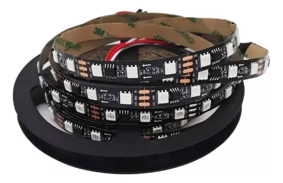 Fita LED RGB 4D 25m 348 Efeitos Para Som Automotivo 12V