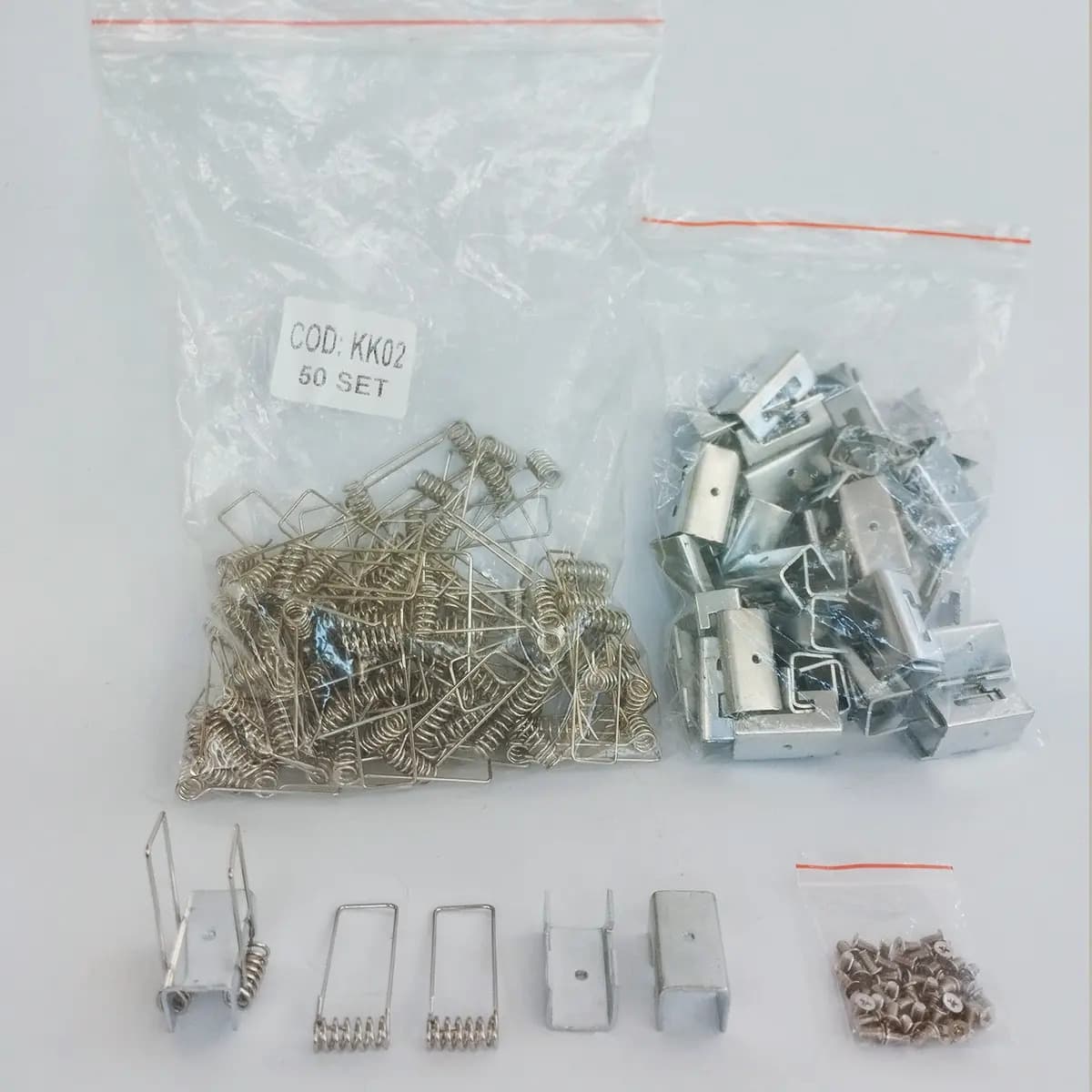 Kit 350 Presilhas Gafanhoto Universal Para Perfil LED + Parafusos