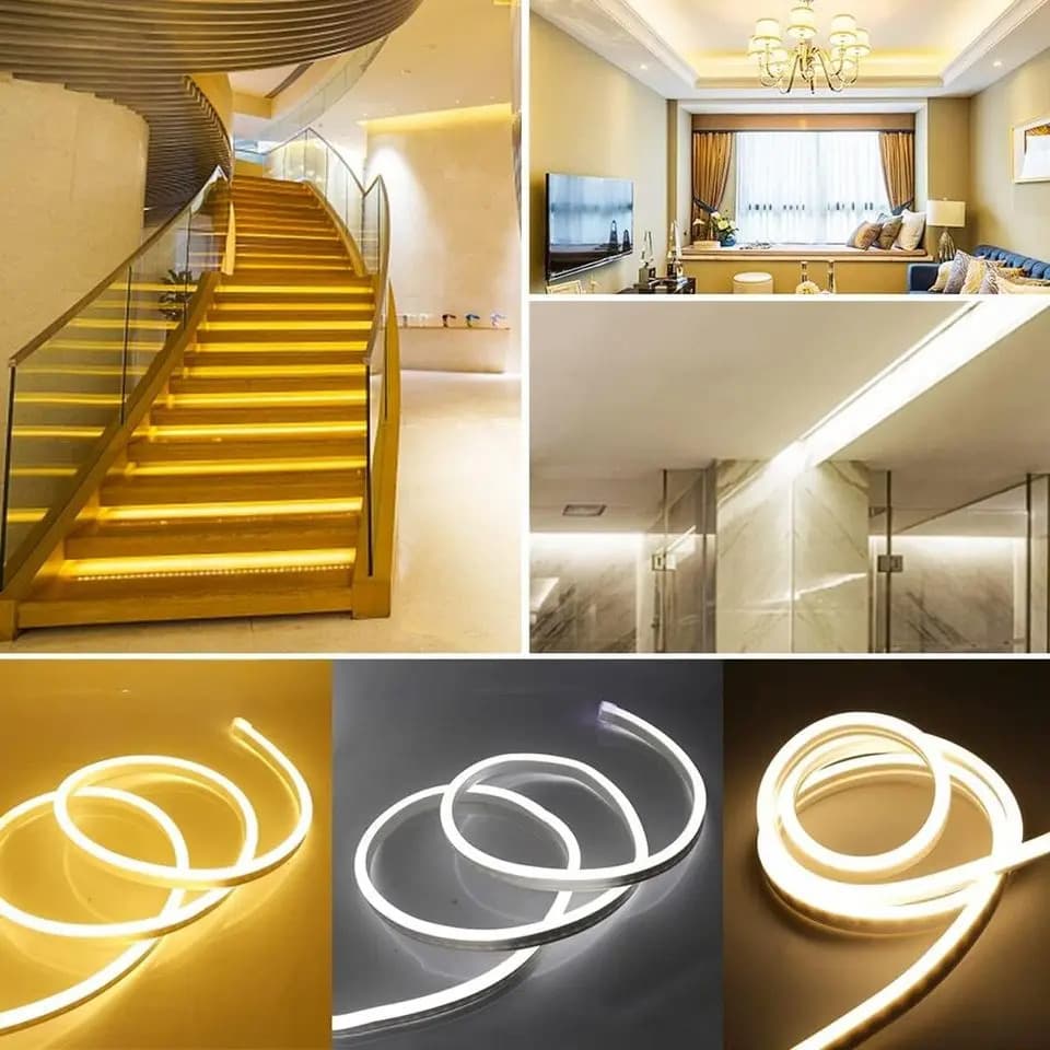 Fita Neon LED 10m - Para Sancas, Móveis e Letreiros