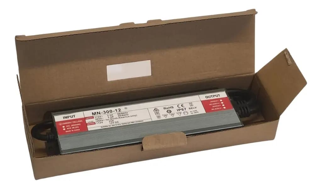 Fonte Chaveada Blindada 12V 300W Prova D'Água IP67