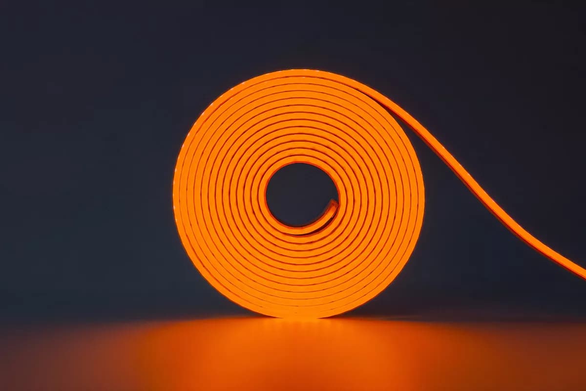 Fita Led Neon Flexível Laranja 5m - Black Vip Laranja 12