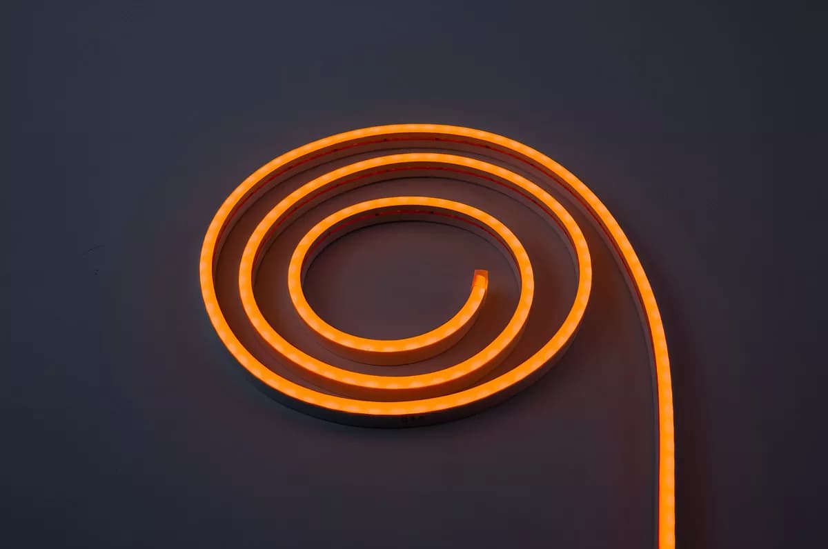 Fita Led Neon Flexível Laranja 5m - Black Vip Laranja 12